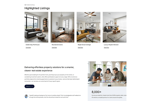 Property Listing Page